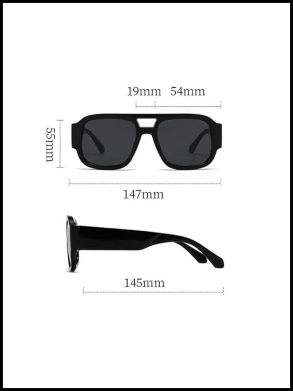 Vintage Retro Square Sunglasses UV400 Protection - Unisex Unisex